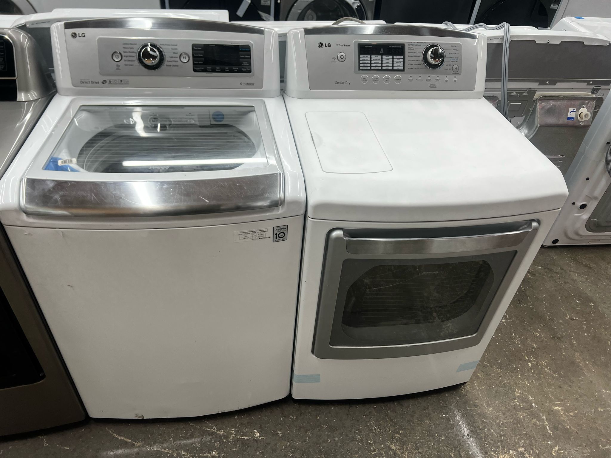 LG Washer And Gas Dryer Set 4 Months Warranty We Are Located In The Blue Building 🟦