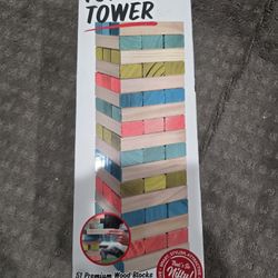 3.5 Feat Wood Jenga Tower 