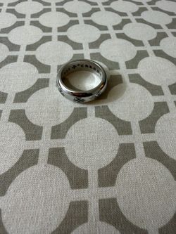 Chrome heart ring