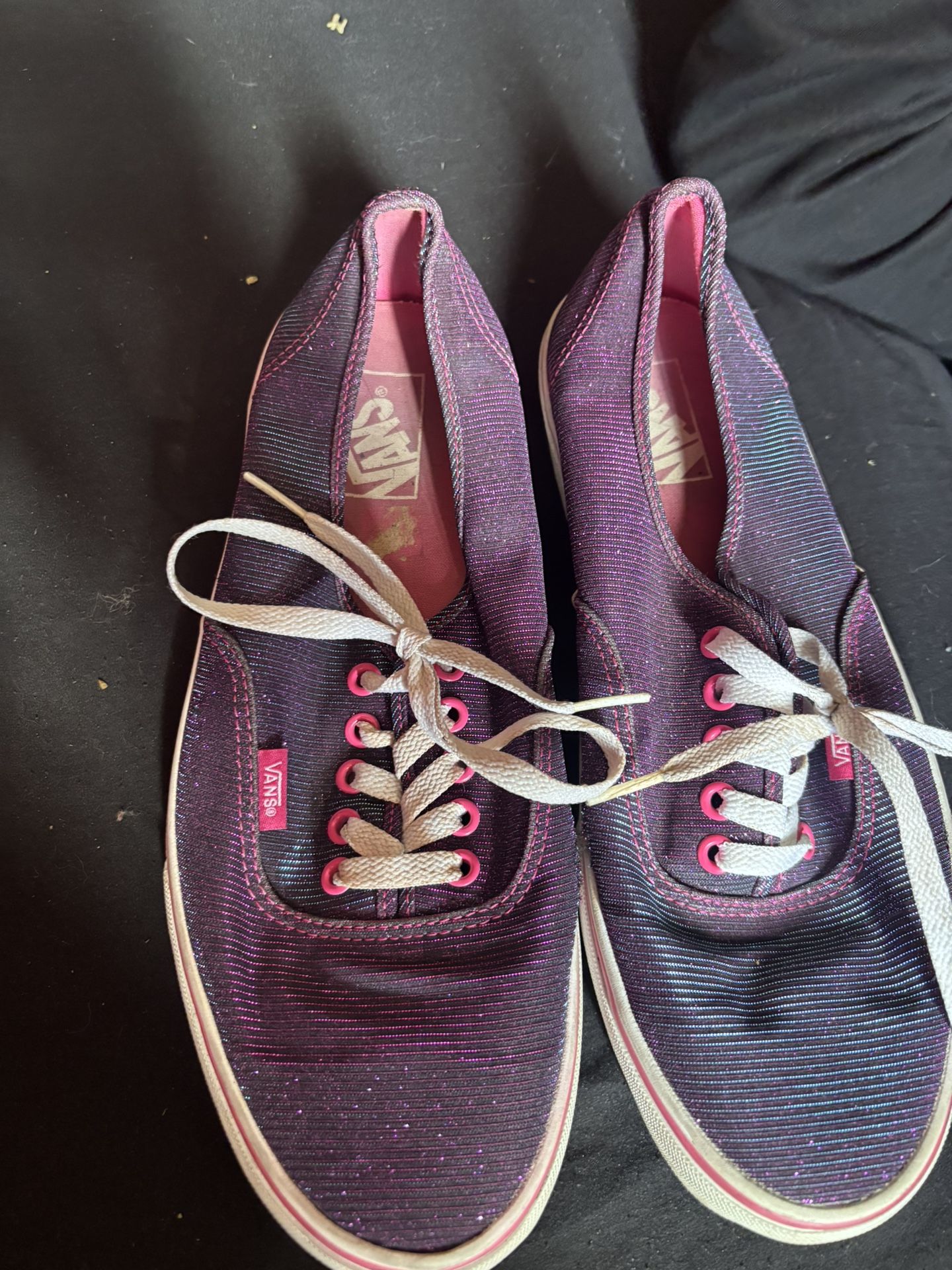 purple And Blue Shimmery Vans