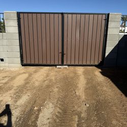 Gate With Composite Wood Ready To Be Installed