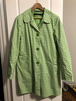 London fog rain coat large