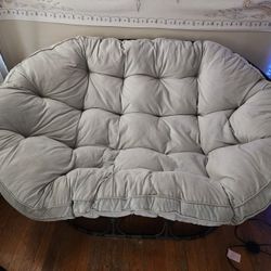 Double Papasan Chair With Cushion
