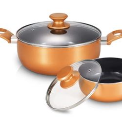 KUTIME 4-Piece Nonstick Cookware Set, Oven and Dishwasher Safe 203
