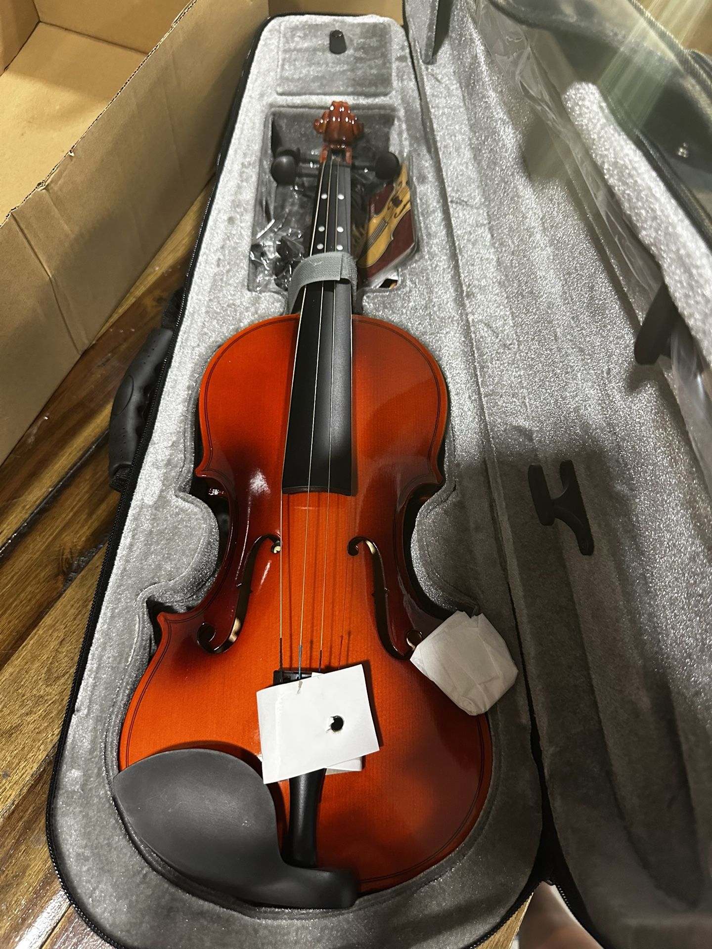 Eastar 1/2 Violin Set for Beginners, Half Size Fiddle with Hard Case,