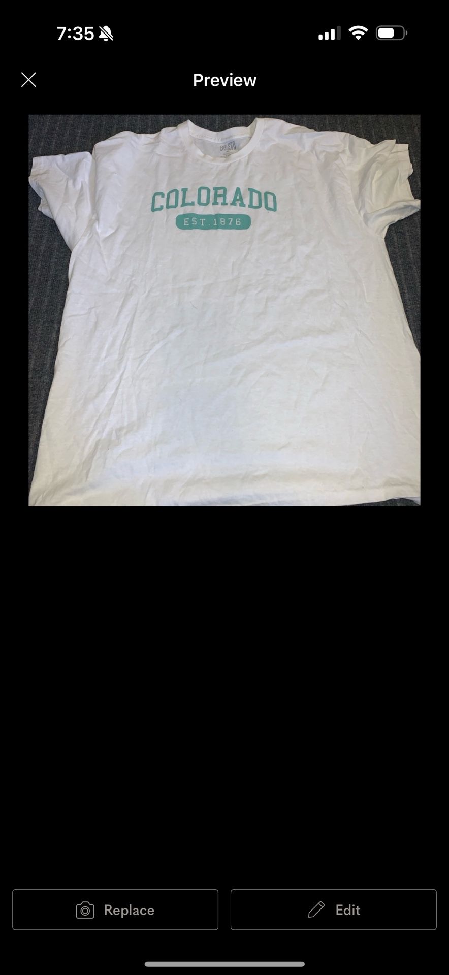 COLORADO T SHIRT TOP XL
