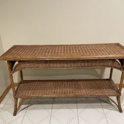 Rattan Console Table