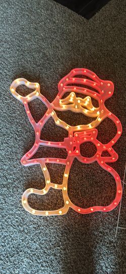 Midwestern home products 30” Santa lighted art