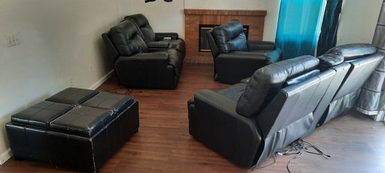 Black Leather Couches
