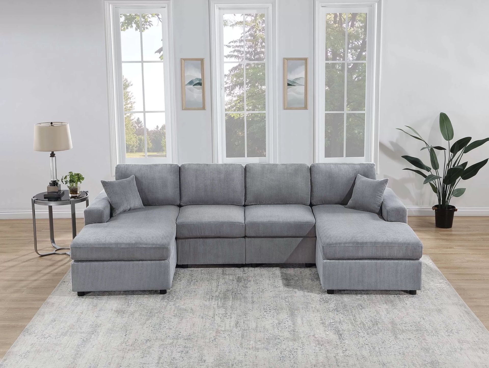 2 Piece Sectional Sofa Set!