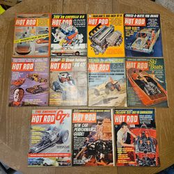 Vintage 1966 Hot Rod Magazine Lot (11 Issues) January-December Missing April Ford Chevy Racing