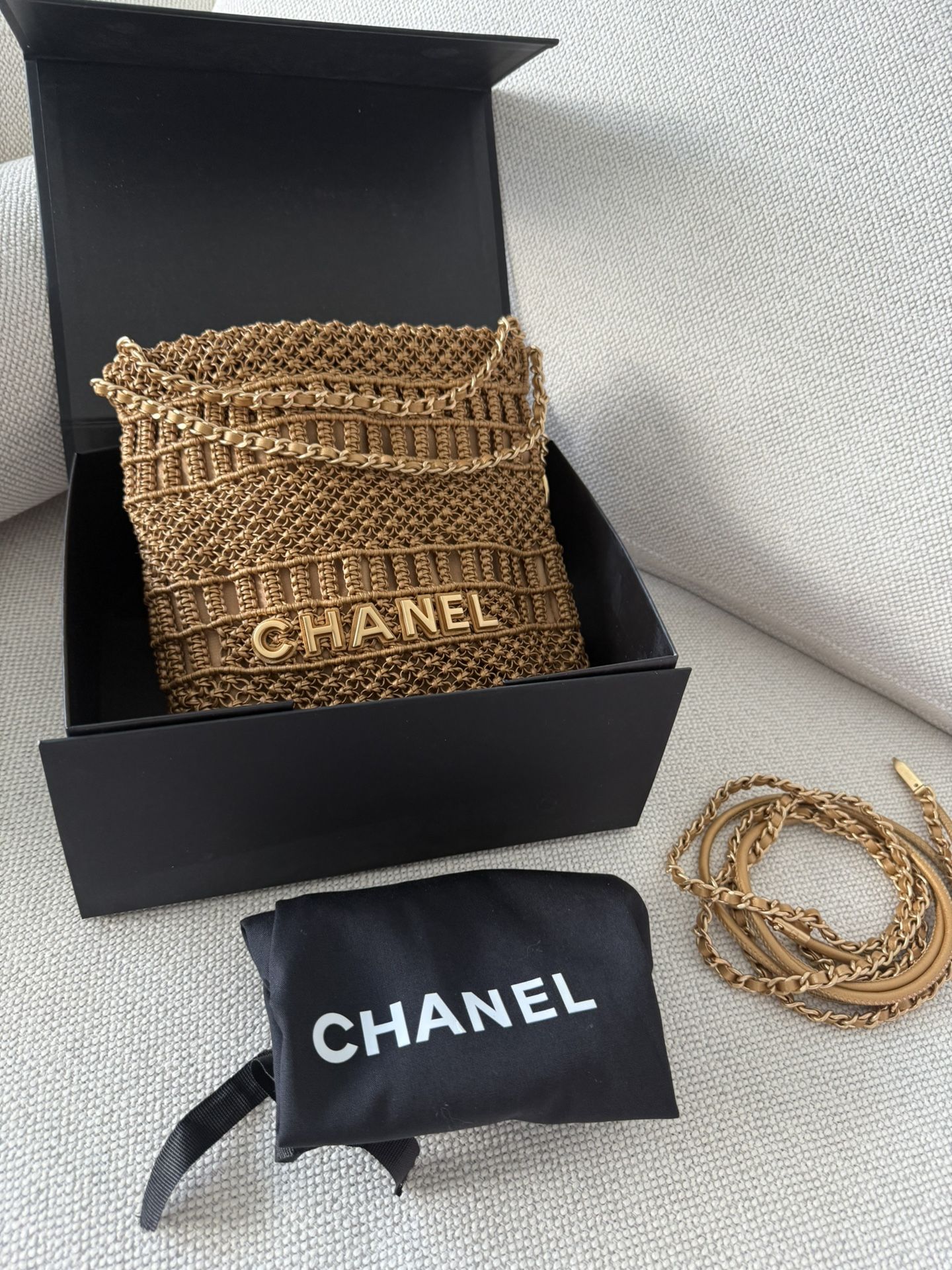 Chanel 22 Gold Bag - Italy Factory