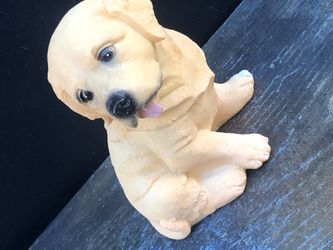 Adorable Resin Dog Statue Figurine