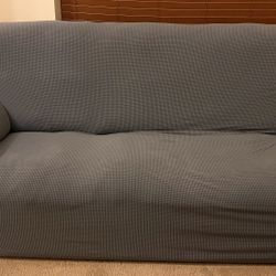 🛋️ Sofa for Sale – $50 (Includes Cover) – Must Go by Feb 21!