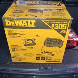 Dewalt Nail gun And Air Compressor Combo Kit 