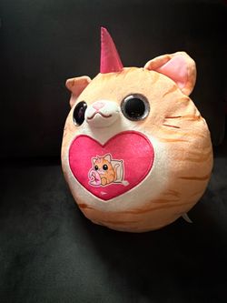 Unicorn cat plushie with heart #kawaii #cute #plushies