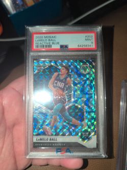 Lamelo Ball RC Mosaic Blue reactive PSA 9