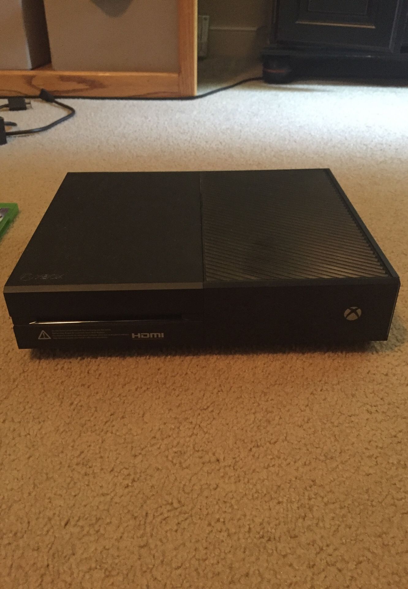 Xbox One with games and controllers