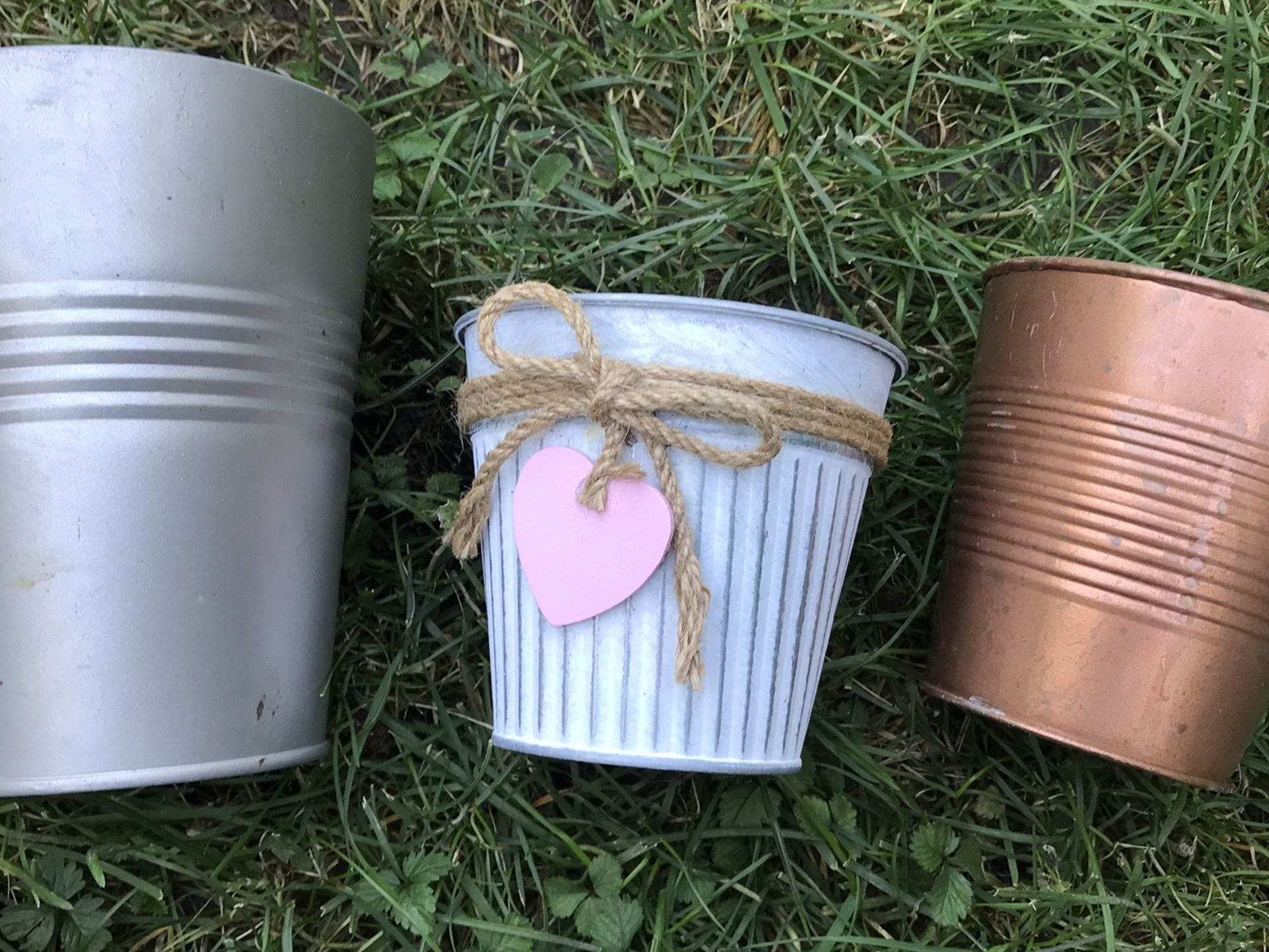 Metal Plant Pots -set of 3