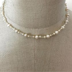 Pearl Dainty Choker Necklace  