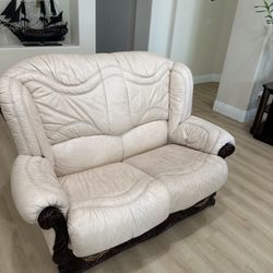 Italian Leather Couch 