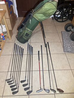 15 Piece Golf Iron And Bag Set