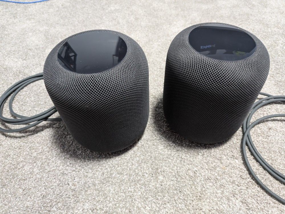 2x Space Gray Apple HomePod