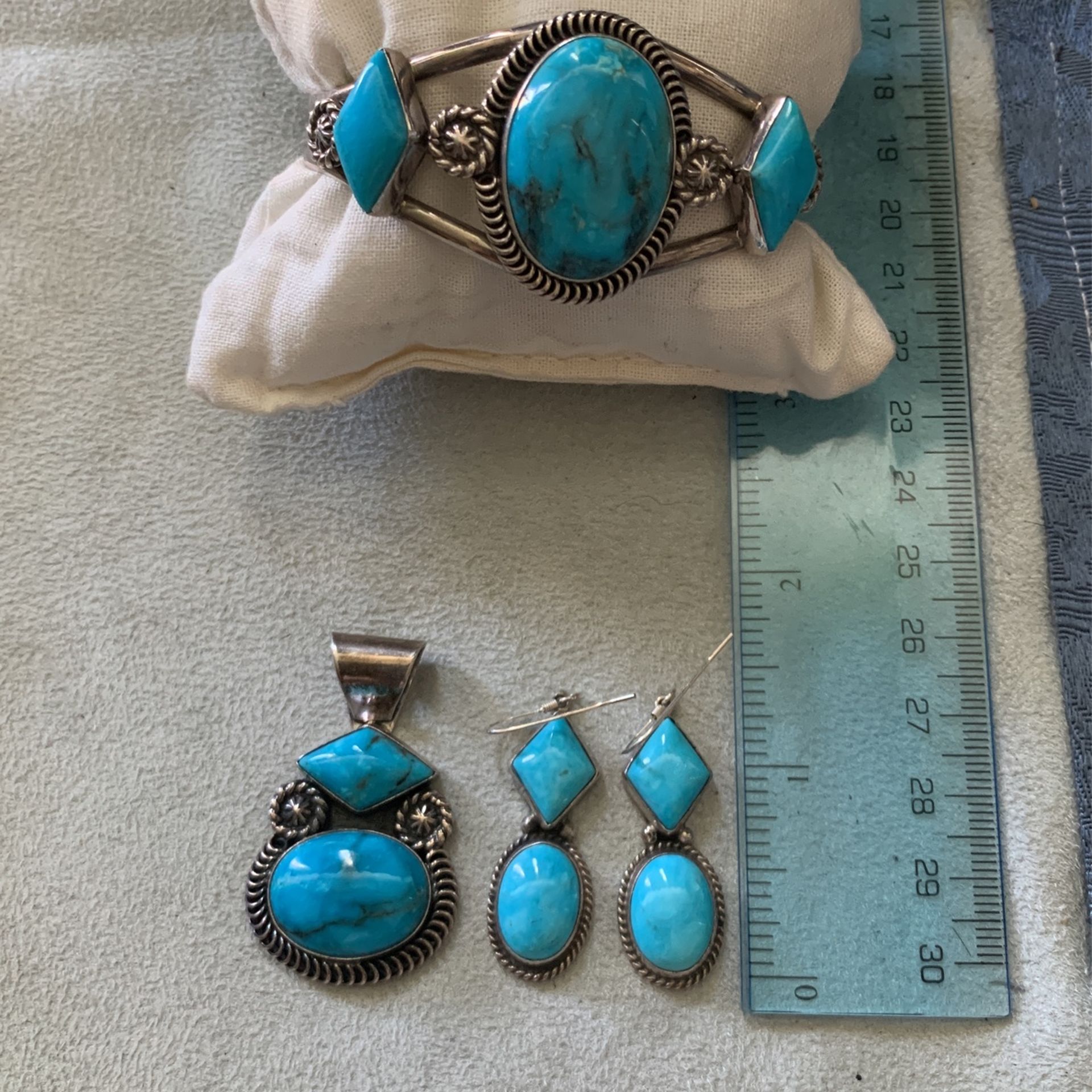Sterling Turquoise Jewelry Set