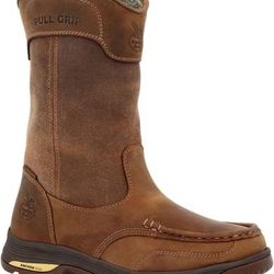 NEW SZ 8.5 Men Work Boots Georgia Boot Athens SuperLyte Waterproof Wellington Pull-On Boot SOFT Toe