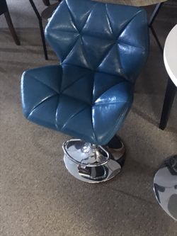 Cozy blue bar stool! More available