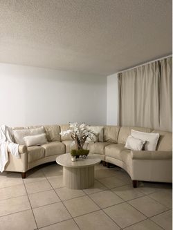 White Leather Couch
