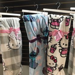 Hello Kitty And Stitch Blankets 