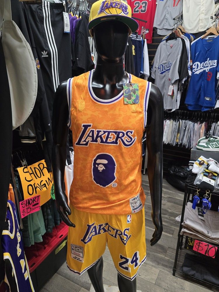 Set Jersey And Short Lakers Nba Kobe Bryant