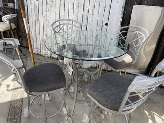 Barstools Swivel Chair With Pub Table Set