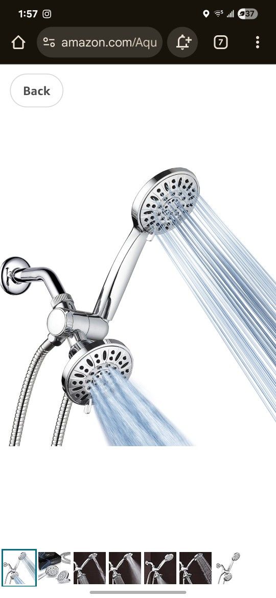 Brand new AquaDance 6-Setting Hand Held Shower Separately or Together