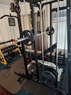 Major Lutie Smith Machine W/ Plates, Assorted Attachments