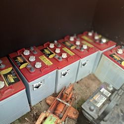 6 -"Crown" brand 6 Volt Deep Cycle Batterys