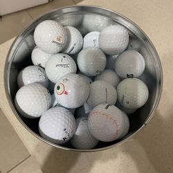 Can Of Used Golf Balls