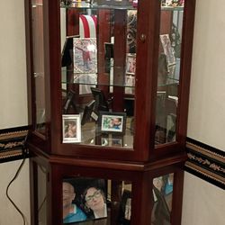 Curio Corner Cupboard.