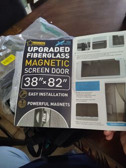 Magnetic screen door