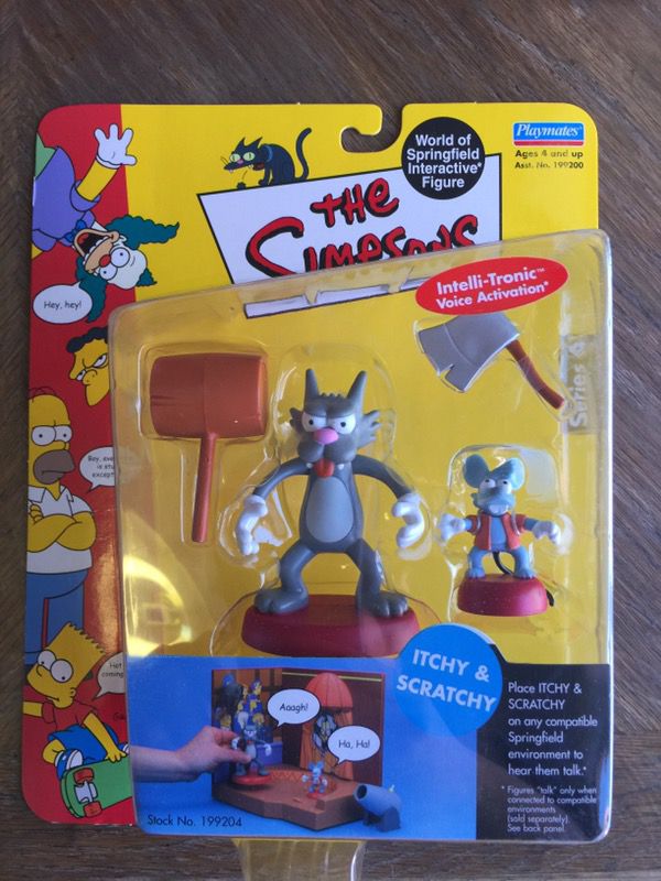The Simpsons itchy & scratchy action figures
