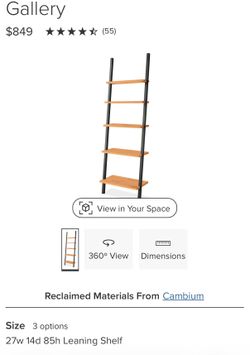 Room & Board Reclaimed Wood Ladder Pair