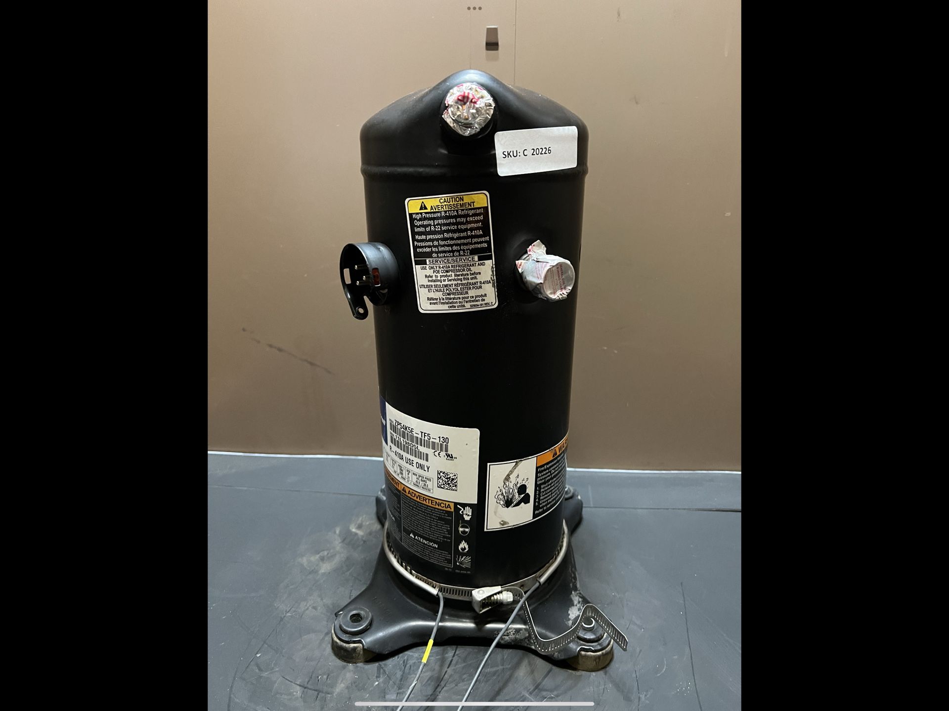 Copeland Emerson ZP54K5E-TF5-130 208/230 3PH Compressor #20226
