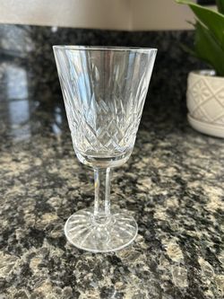5 Beautiful Lismore Waterford Crystal Wine Glasses