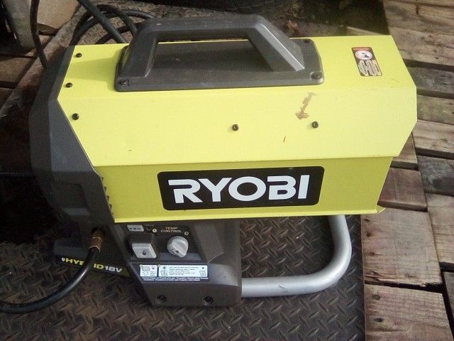Ryobi Hybrid 18 Volt Heater/ Propane Heater