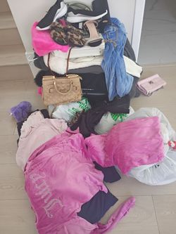 Small woman's clothes,purses,and misc.