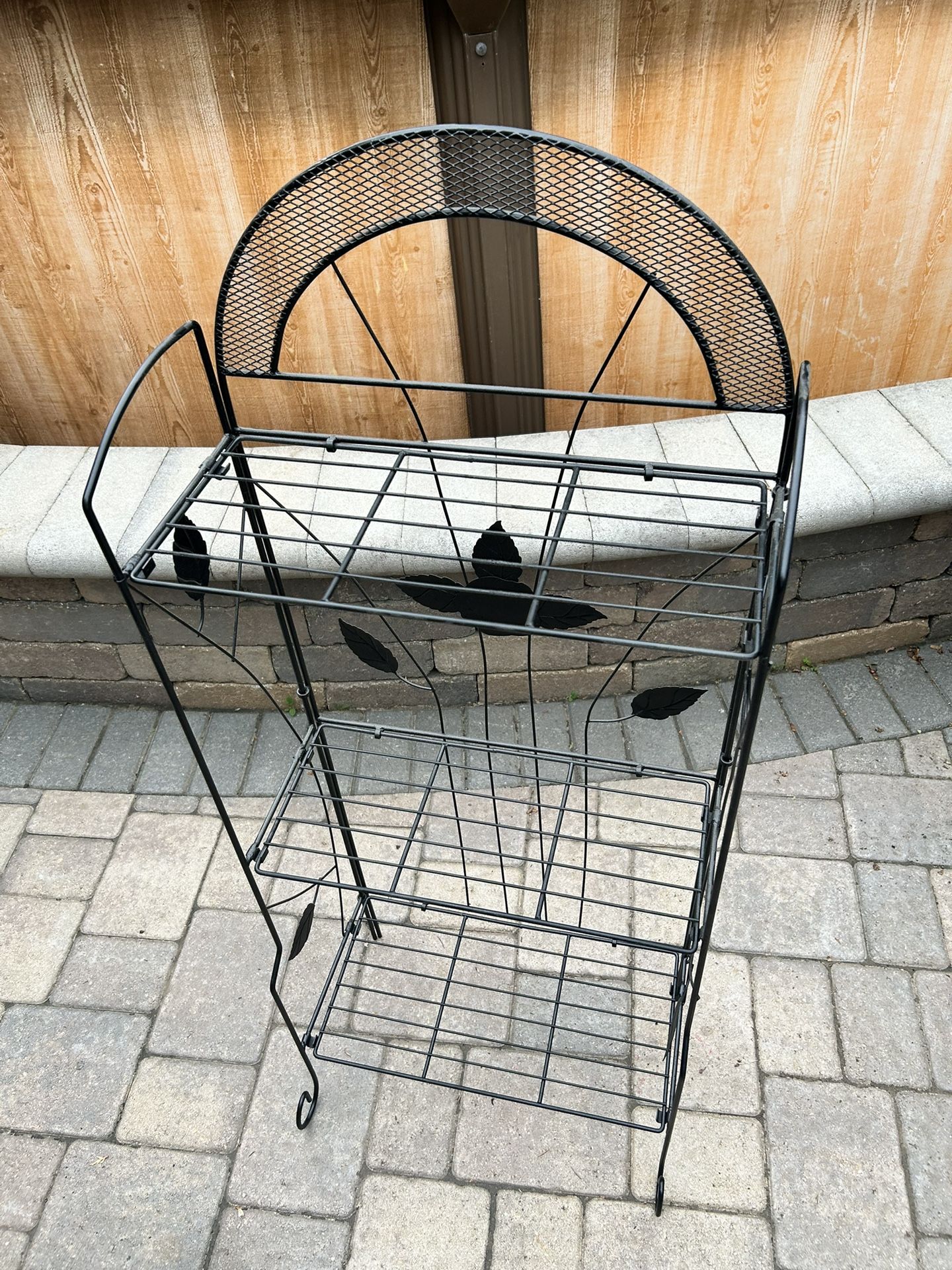 Folding Plant Rack.