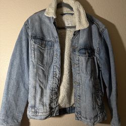 H&M Denim Sherpa Jacket