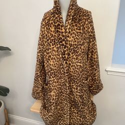 Ralph Lauren Leopard Cheetah Print Robe Size Small
