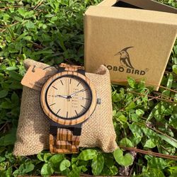 BOBO BIRD Wooden Watch with Day/Date